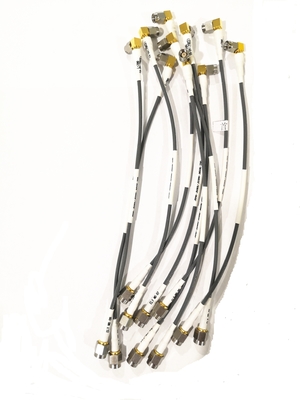 SMA & SSMA Right Angle Male RF Cable Assemblies With CXN3506 Cable Diameter=0.5mm