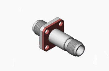 2.4mm Female to Female RF Connectors with Passivated Plating Waterproof Stainless Steel