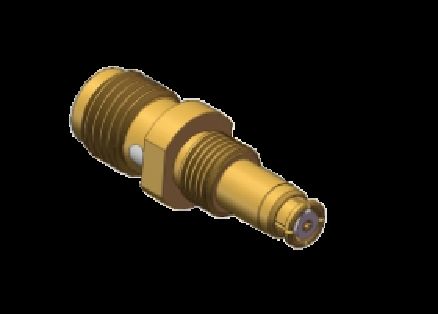Straight SMP Jack to SMP Jack Adapter Frequency Range 0.3MHz to 18GHz Using Microwave Component