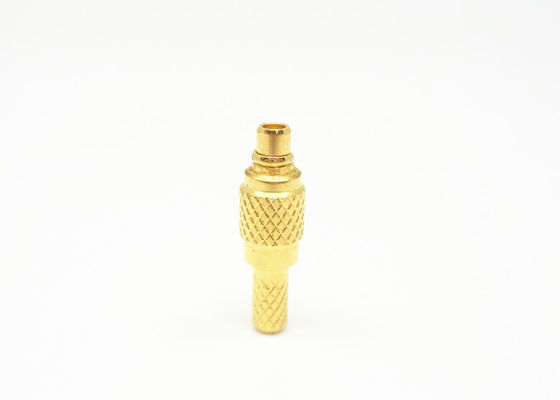 Male Plug Straight Crimp MMCX RF Connector 500 Cycles Durability MMCX-J3