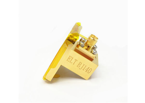 11.9GHz~18GHz WR62 BJ140 To SMA Female Right Angle Waveguide To Coaxial Adapter SMA/BJ140-KF