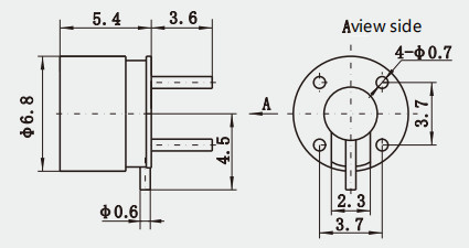 Brass ASMP Male Straight Full Detent RF Connector Plug With Microstrip