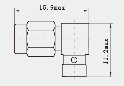More Compact SSMA Male Right Angle RF Coax Connector for CXN3507/MF363A