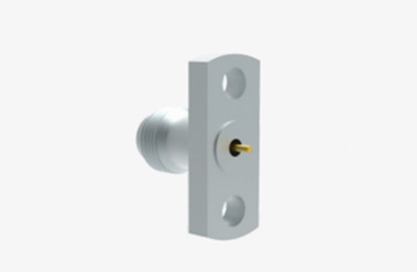 1.0MM Female Stainless Steel Flange RF Socket Connector with Microstrip