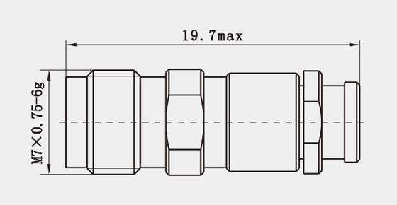 MMW Series 1.85mm Female Stainless Steel RF Connector for MF125A Cable
