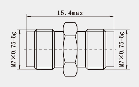 1.85mm Series Microwave Female to Female Stainless Steel RF Adapter Connector