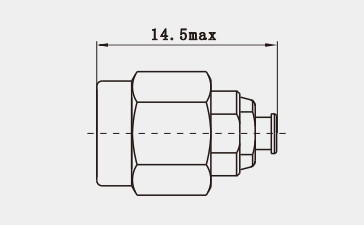 K2.92 Male Stainless Steel RF Coaxial Connector for 1#Semi-rigid/Semi-flexible Millimetre Wave Cable