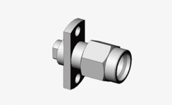 2.92mm Series Male 2-hole Flange RF Coaxial Plug For 2#Semi-rigid / Flexible Cable