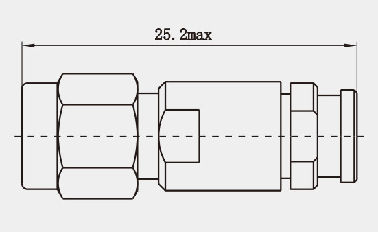 Milimetre Wave Stainless Steel 2.92mm RF Coaxial Connector For MF442 Cable