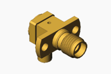 K2.92 Right Angle Brass Female 2-hole Flange RF Connector For CXN3506/MF108A Cable