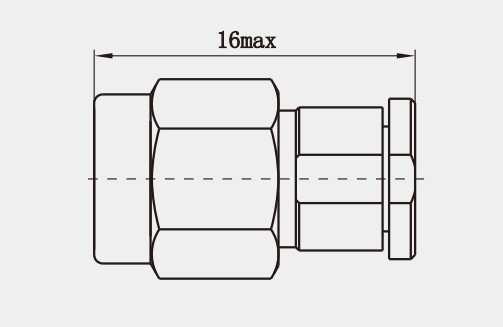Waterproof K2.92mm Male Stainless Steel RF Coaxial Connector Plug with Passivated Plating