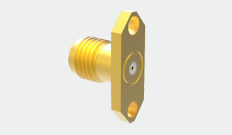 Aerosapce Application SMA Brass Gold Plated Female RF Coaxial Connector
