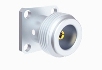 Stainless Steel Solder Clamp N Female Coaxial Connector for 2 Semi-rigid / flexible Cable Frequency Range DC-11GHz N-KFB2G-15