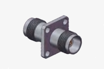 Nickel Plated TNC Female to Female 4-hole Flange RF Coaxial Connector