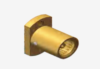 2-hole Flange BMA Female RF Coaxial Connector with Microstrip Connector