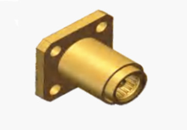 High Reliable BMA Female 4-hole Flange Brass RF Coaxial Connector