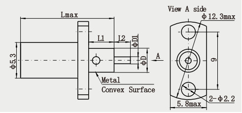 High Performance SBMA Female Flange Mount RF Connector for PCB