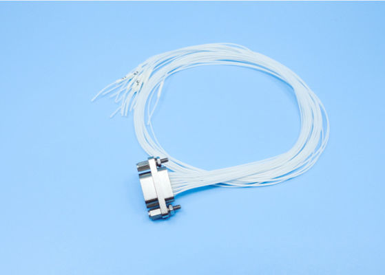Operating Temp -55C- 125C Aluminum Alloy Micro D Connector Female Receptacle With Mating Cable White Wire 0.1mm2-0.15mm2