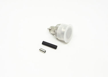 Crimp Brass Electrical Coaxial Connector , N Type Coax Connector ≤1.3 VSWR