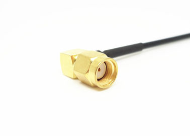 RG174 RF Cable Assemblies RPSMA Male Right Angle to RPSMA Male Right Angle Connector