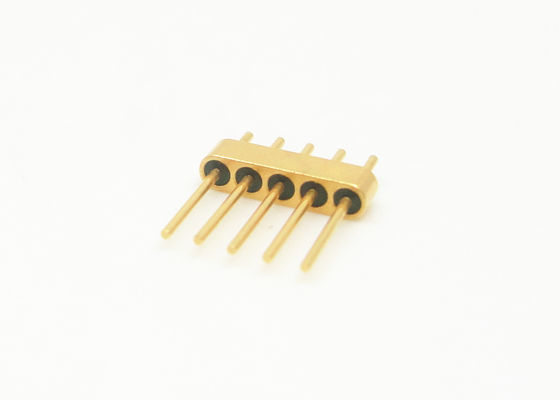 5 Pins Headers Hermetic Glass To Metal Seal Connectors 1.27mm Contact Spacing JMC-207