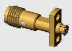 2-Loch-Flanschmontage SMA Buchse auf SMP Buchse Adapter bis zu 18 GHz