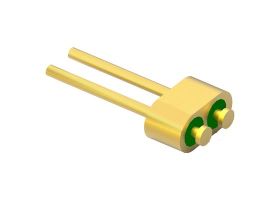 2-Stift Nagelkopf Glas zu Metall Hermetische Dichtung Kopf mit Golddraht Bindung Oberfläche MC-628-JH