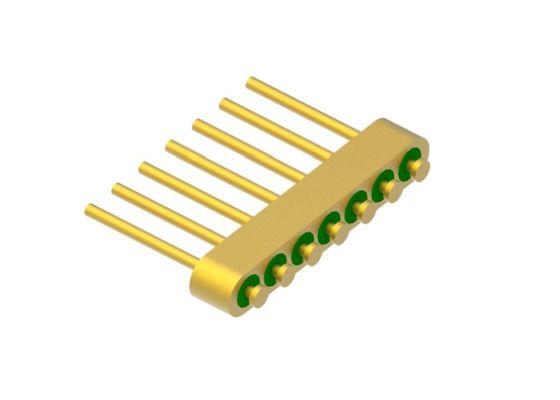 7-Pin-Nagelkopf-Glas-Metall-Hermetische-Dichtungs-Header mit Golddraht-Bonding-Oberfläche MC-630-JH