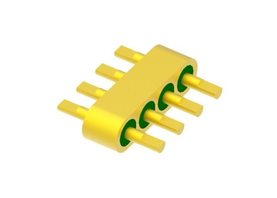 Mehrpoliger, vergoldeter 4-Pin-Header mit hermetischen Steckverbindern MC-677-JH für Glasmaterial 7052