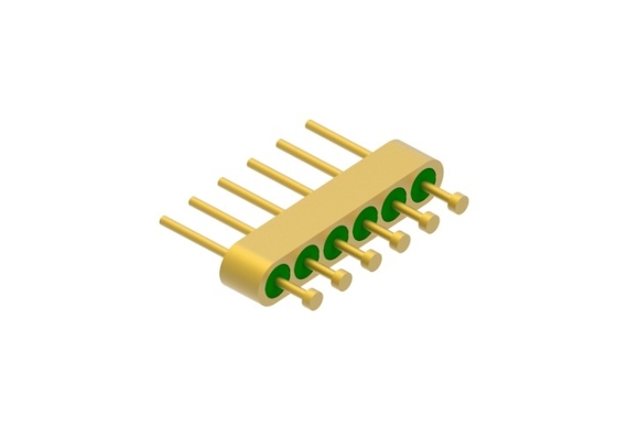 6-Pin-Nagelkopf-Glas-Metall-Hermetische-Dichtung-Header mit Golddraht-Bonding-Oberfläche MC-1124-JH