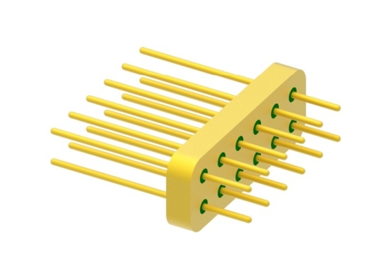 12-Pin 2-Reihe hermetische elektrische Steckverbinder Kleine Größe Golddrahtverbindung MC-2188
