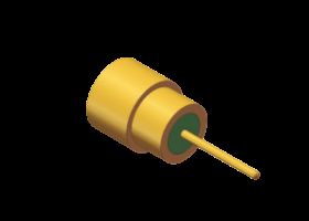 Hermetisch abgedichteter, 50 Ω vergoldeter SMPS-HF-Stecker, PCB-Stecker, 60 GHz, zum PCB-Löten