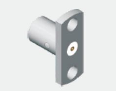 Edelstahl SMP Stecker Halb-Rastend Panel Mount SMP Stecker 2-Loch Flanschmontage Limitierte Rastung Frequenz bis 18GHz