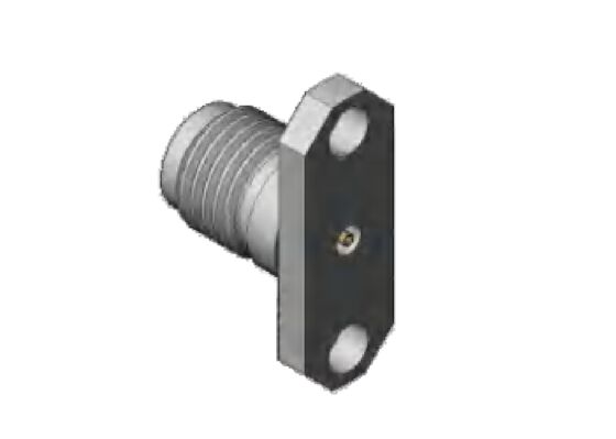 Edelstahl 2,92mm HF-Anschluss Jack weiblich 40GHz 2 Löcher Flanschmontage Akzeptieren Pin Durchmesser 0,3mm
