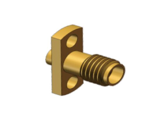 50 Ω 18 GHz SSMA-Stecker Mini-SMA-Flanschmontage-HF-Koaxialsteckerkabel passend für .086-Kabel, RG405