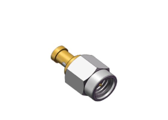 50 Ω 3 GHz gerader Mini-SMA-Stecker SSMA RF-Koaxialstecker passend zu 7 mehradrigen Leitern, flexibles Kabel