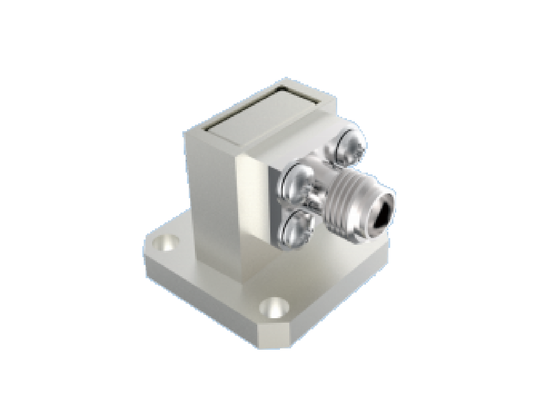 BJ320/WR 28 Wellenleiter auf 2,92 mm K-Typ-Adapter, 26,4 GHz ~ 38 GHz, rechtwinklige Luft- und Raumfahrt-HF-Anschlüsse für Ka-Band