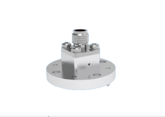 WR22 BJ400 Endstart-Wellenführer zu 2,4 mm Koaxial-Adapter 4 Löcher Rundflanschmontage 23.9GHz-50.1GHz Ka Band Luft- und Raumfahrt-Wellenführer-Komponenten