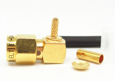 50 Ohm SMA-Stecker, rechtwinkliger HF-Koaxialstecker, SMA-Kabel