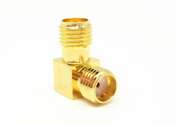 SMA-Frau zu SMA weiblichem rechtwinkligem (RA) Koaxialadapter Rfs 50Ω