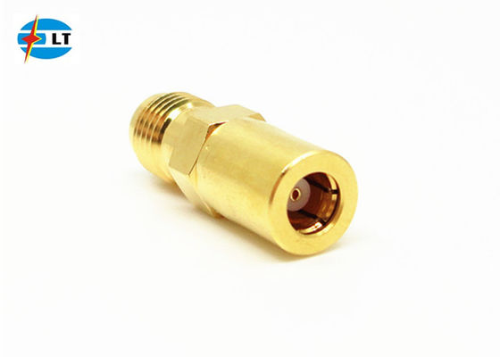 Präziser, vergoldeter, gerader HF-Adapter, SMA-Buchse auf SMB-Buchse, Koax-Adapter